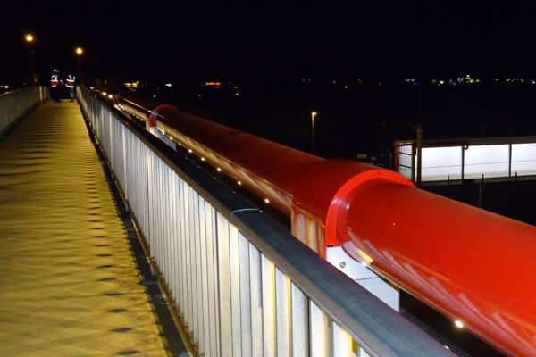 SNCF footbridge in Saint-Nazaire Penhoët